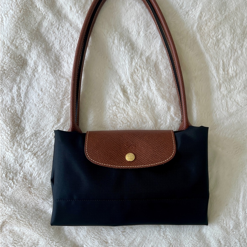Longchamp Le Pliage Original L Black and Brown Tote Bag - Picture 8 of 10